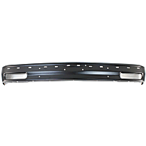 Front Bumper, Painted Black, With License Plate Provision, With Molding Holes, Without Mounting Brackets
