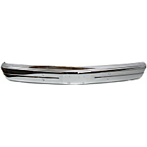 Front Bumper, Chrome, Without Mounting Brackets, Without Molding Holes