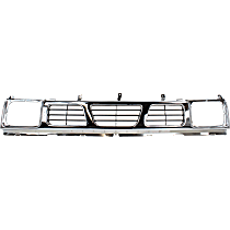 Grille Assembly, Chrome Shell with Gray Insert