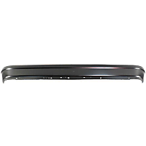Rear Bumper, Painted Black, Without Mounting Brackets, Without Molding Holes