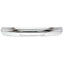 Front Bumper, Chrome, Without Mounting Brackets, Without Molding Holes