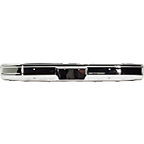Front Bumper, Chrome, Without Mounting Brackets, Without Impact Strip Holes