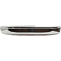 Front Bumper, Chrome, Without Molding Holes, Without Impact Strip Holes, Without Mounting Brackets