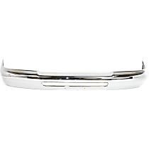 Front Bumper, Chrome, Without Mounting Brackets, Without Molding Holes