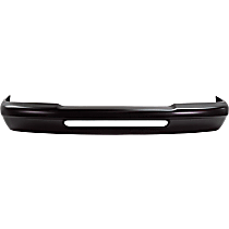 Front Bumper, Painted Black, Without Mounting Brackets, Without Molding Holes