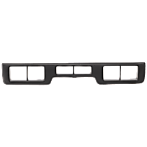 Front, Center Bumper Trim, Black, With Air Holes