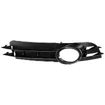Front, Passenger Side Fog Light Trim, Black, Base Model, For Models Without S-Line Package