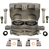 Front, Passenger Side Brake Caliper, Rear Wheel Drive, with Metal Piston, Supplied without Mounting Bracket, Reman Series