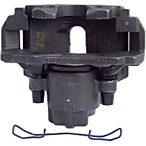Front, Driver Side Brake Caliper, Front Wheel Drive, With Metal Piston; With Mounting Bracket, Reman Series