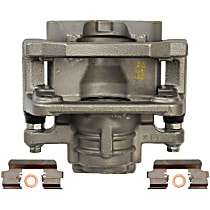 Rear, Driver Side Brake Caliper, Rear Wheel Drive, With Metal Piston; With Mounting Bracket, Reman Series