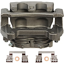 Front, Driver Side Brake Caliper, Rear Wheel Drive, with Metal Piston, Supplied with Mounting Bracket, Reman Series