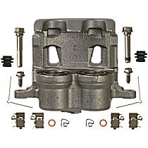 Front, Driver Side Brake Caliper, All Wheel Drive, with Metal Piston, Supplied without Mounting Bracket, Reman Series