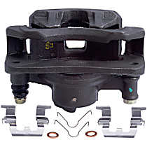 Front, Driver Side Brake Caliper, Front Wheel Drive, With Metal Piston; With Mounting Bracket, Reman Series