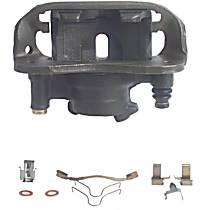 Front, Driver Side Brake Caliper, Non-ABS, With Front Disc Brake, With Rear Drum Brake, All Wheel Drive, with Metal Piston, Supplied with Mounting Bracket, Reman Series