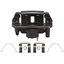 Front, Driver Side Brake Caliper, Front Wheel Drive, With Metal Piston; With Mounting Bracket, Reman Series