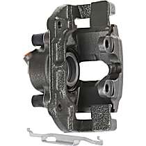 Front, Driver Side Brake Caliper, Rear Wheel Drive, with Metal Piston, Supplied with Mounting Bracket, Reman Series