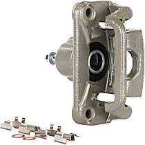 Rear, Passenger Side Brake Caliper, Front Wheel Drive, With Metal Piston; With Mounting Bracket; Manual Parking Brake, Reman Series