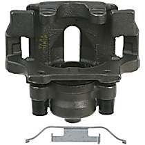 Rear, Passenger Side Brake Caliper, Rear Wheel Drive, With Metal Piston; With Mounting Bracket, Reman Series