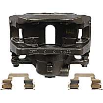 Front, Driver Side Brake Caliper, Front Wheel Drive, with Metal Piston, with John Cooper Performance package, Supplied with Mounting Bracket, Reman Series