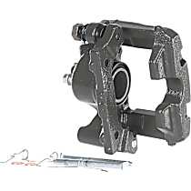 Rear, Driver Side Brake Caliper, Rear Wheel Drive, with Metal Piston, Supplied with Mounting Bracket, Reman Series