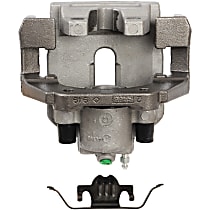 Rear, Passenger Side Brake Caliper, All Wheel Drive, With Metal Piston; With Mounting Bracket, Reman Series