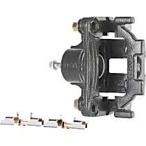 Rear, Driver Side Brake Caliper, Rear Wheel Drive, With Metal Piston; With Mounting Bracket, Reman Series