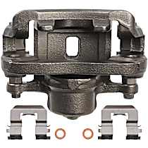 Rear, Driver Side Brake Caliper, Rear Wheel Drive, with Metal Piston, Supplied with Mounting Bracket, Reman Series
