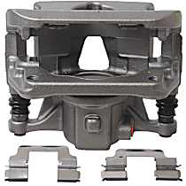 Front, Driver Side Brake Caliper, Turbocharged, All Wheel Drive, With Metal Piston, Supplied With Mounting Bracket, Reman Series
