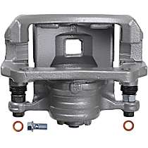Front, Driver Side Brake Caliper, Front Wheel Drive, With Metal Piston; With Mounting Bracket, Ultra Series