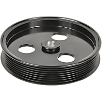 3P-36147 Power Steering Pump Pulley - Black, Steel, Serpentine, Direct Fit, Sold individually