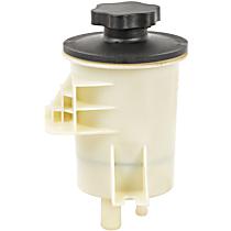 3R-903 New Series Power Steering Reservoir - Black and White, Direct Fit, Sold individually
