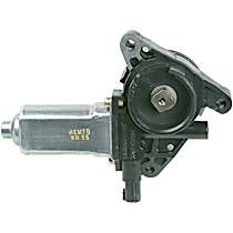 Front, Driver Side Window Motor, Contains Gear, Without Regulator, Remanufactured, Reman Series - Front, Driver Side