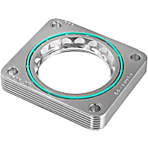 46-33018 Throttle Body Spacer - Clear Anodized, Aluminum, Direct Fit, Sold individually