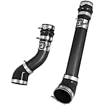 46-20064-B Power BladeRunner Series Intercooler Hose - Powdercoated Black, Aluminum, Direct Fit, Kit