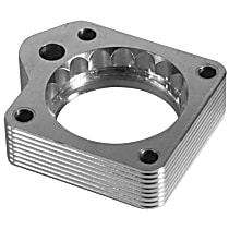46-33004 Throttle Body Spacer - Clear Anodized, Aluminum, Direct Fit, Sold Individually