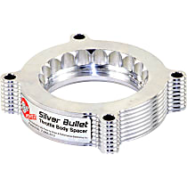 46-33011 Throttle Body Spacer - Clear Anodized, Aluminum, Direct Fit, Sold Individually