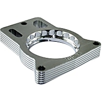 46-34001 Throttle Body Spacer - Clear Anodized, Aluminum, Direct Fit, Sold Individually