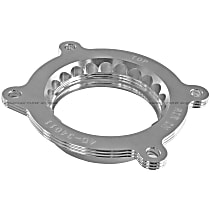 46-34011 Throttle Body Spacer - Clear Anodized, Aluminum, Direct Fit, Sold Individually