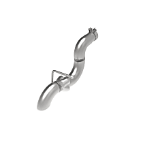 49-38091 Large Bore HD Series - 2020-2021 Jeep Wrangler Downpipe-Back Exhaust System - Made of 304 Stainless Steel