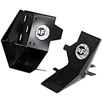 54-11278 Air Intake Scoop - Powdercoated Black, Aluminum, Direct Fit, Set of 2