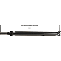 Rear All Wheel Drive, with 47.76 (in) Long Driveshaft, Measurement taken from end of input shaft to center of U-Joint, AWD, 47.75 in. Length, Reman Series