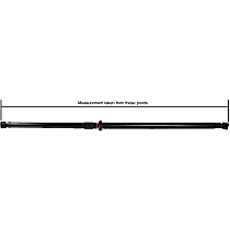 Rear USA Built, Mexico Built, with 81.10 (in) Long Driveshaft, Measurement taken from end of flange face to end of flange face, 81.13 in. length, Reman Series