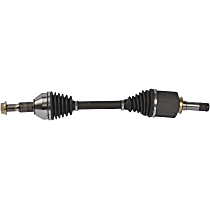 Front, Driver Side Axle Assembly, Supplied with Standard Neoprene Outboard Boot, 3.6L 6Cyl, New, New Series