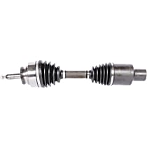 Front, Passenger Side Axle Assembly, Four Wheel Drive, With Optional Heavy Duty Thermoplastic Outboard Boot, New, 4WD
