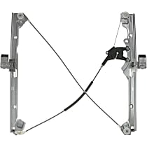 Front, Passenger Side Power Window Regulator, Without Motor, OE Replacement Series