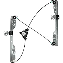 Sedan Front, Passenger Side Power Window Regulator, Without Motor, OE Replacement Series