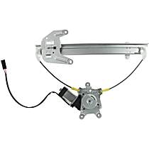Rear, Passenger Side Power Window Regulator, With Motor, OE Replacement Series