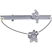 Front, Driver Side Power Window Regulator, Without Motor, OE Replacement Series
