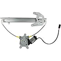 Rear, Driver Side Power Window Regulator, With Motor, OE Replacement Series