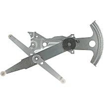 Front, Driver Side Power Window Regulator, Without Motor, OE Replacement Series